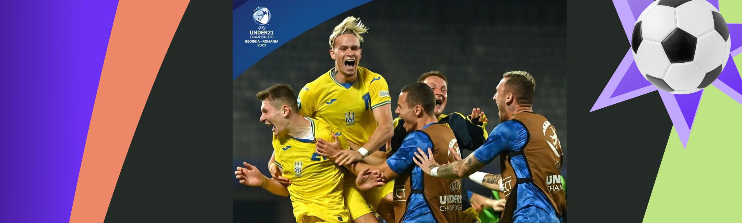 Evro-2023 U-21. Ukraine Franceni ortda koldirib yarimfinalga chidi, Mudrik penalti ishladi+assist